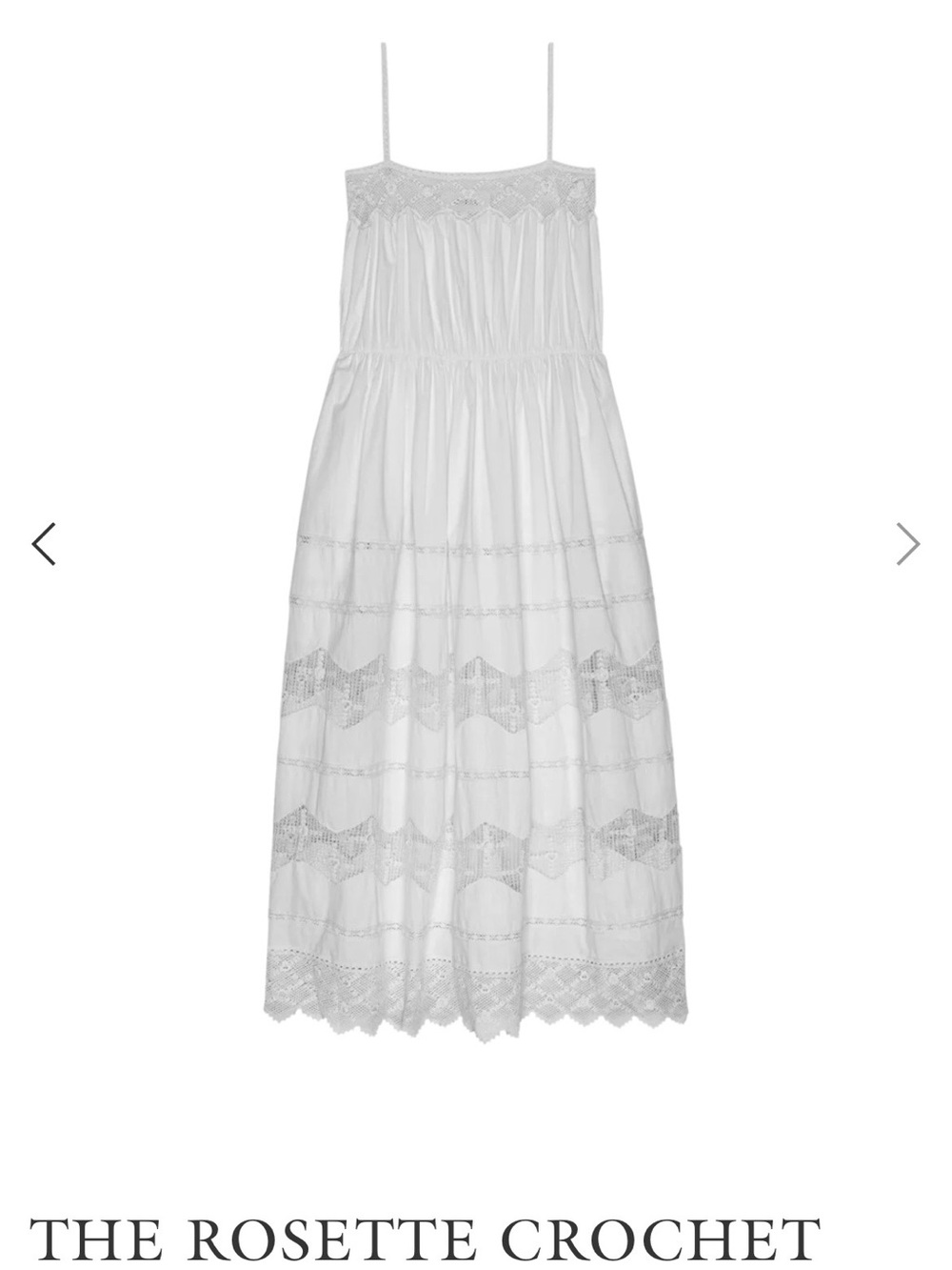 THE GREAT. The Rosette Crochet Dress - Picture 3 of 11